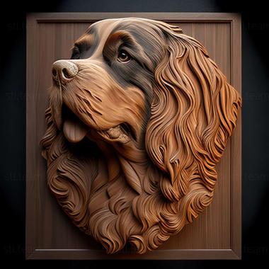 3D model The Bernese Hound dog (STL)